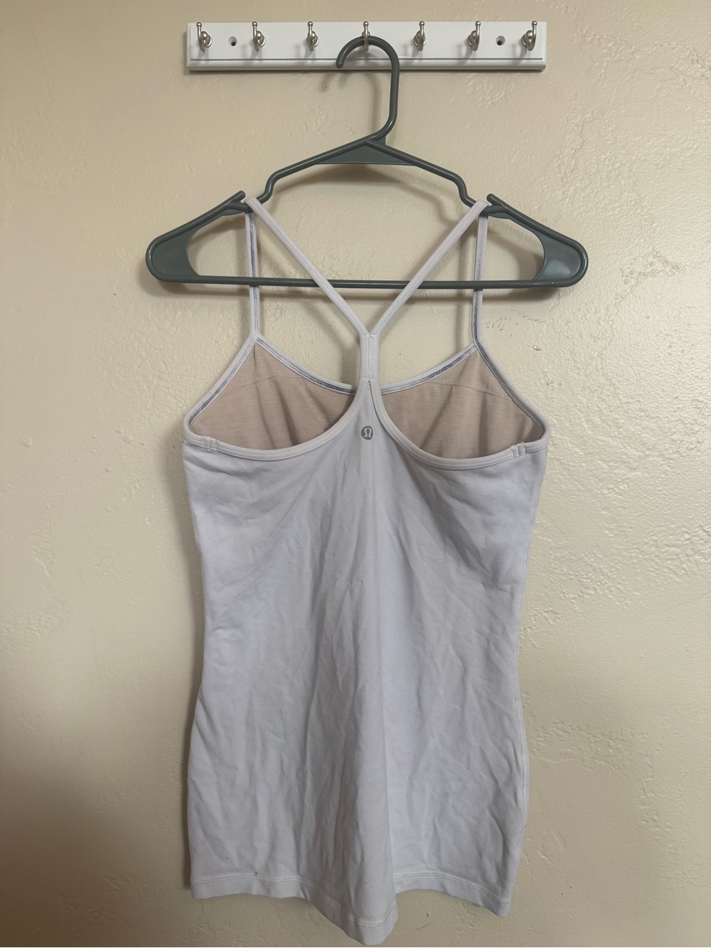 Lululemon White Power Y Luon Women's Tank Top - Classic Layering Cami